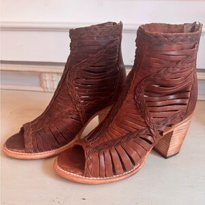 Leather Freebird Bela Boots - Cognac